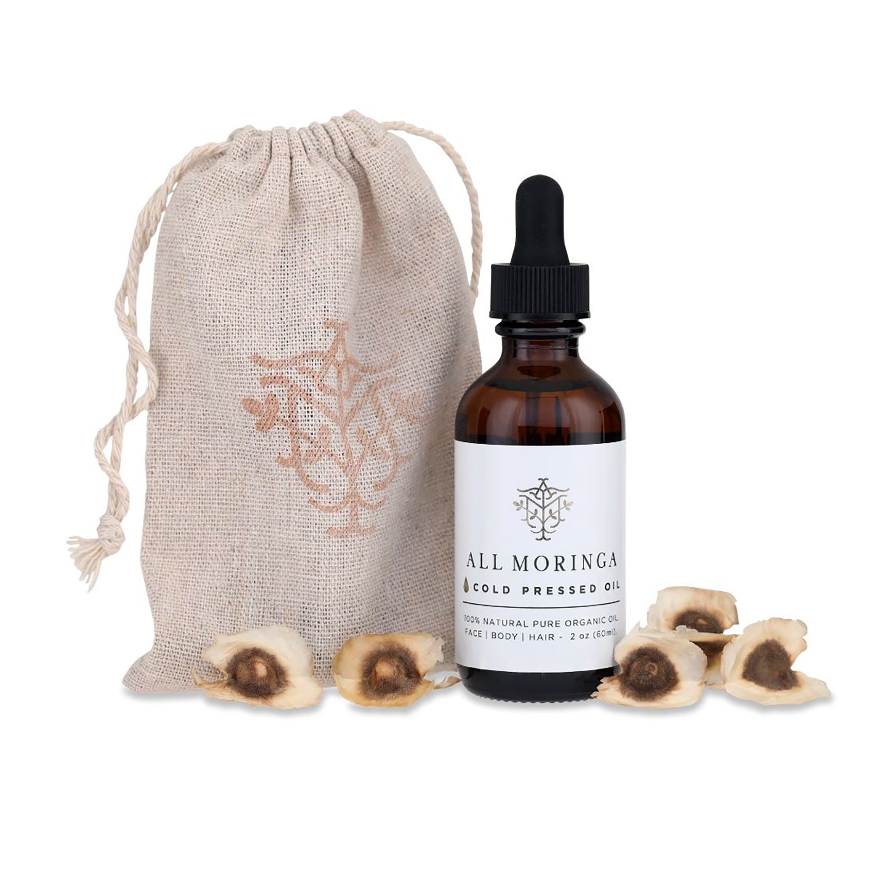 Moringa Oleifera Cold Press Seed Oil Premium Untouched Pure 100% All Natural Organic (Ben oil) for Face,  Body, and Hair. Unscented or Lavender and Ylang Ylang infused (All Skin Types)